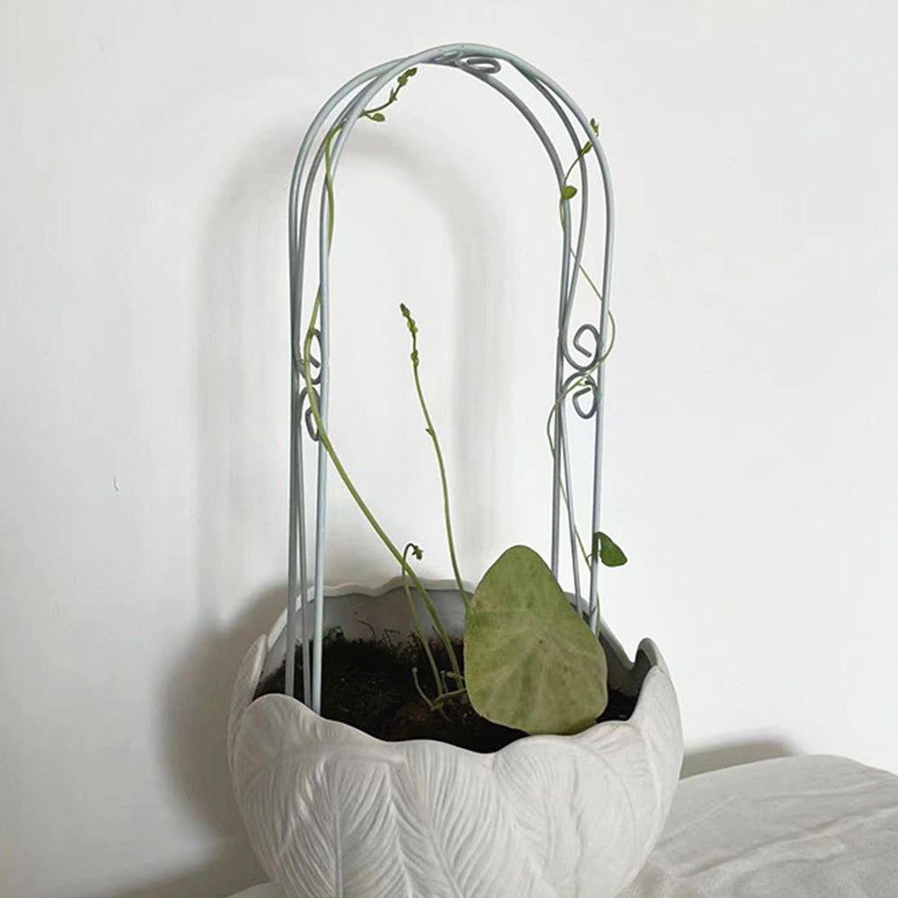 Iron Arch Rustic Garden Gate Dollhouse Bonsai Decor Mini Ornament