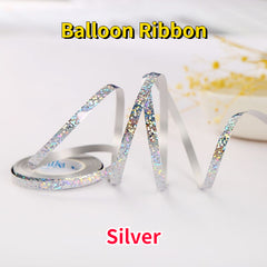 10 Rolls Balloon Ribbon Party Wedding Accessorie Balloon Chain Satin Ribbons