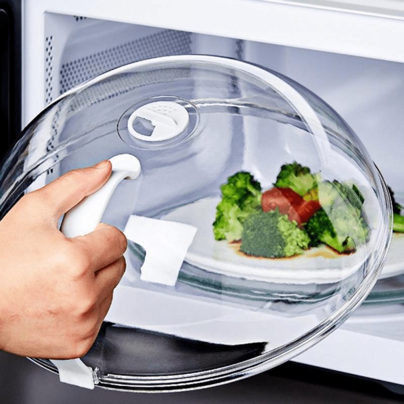 Microwave Oven Splash Proof Cover Transparent Glass