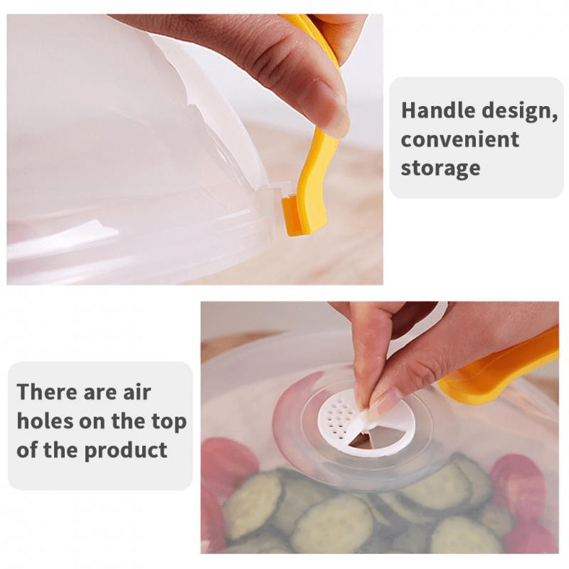 Microwave Oven Splash Proof Cover Transparent Glass