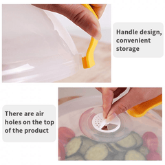 Microwave Oven Splash Proof Cover Transparent Glass