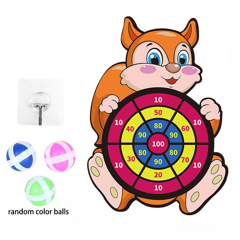 Animal Dartboard Sticky Ball Indoor Outdoor Toy Darts Girls Boys