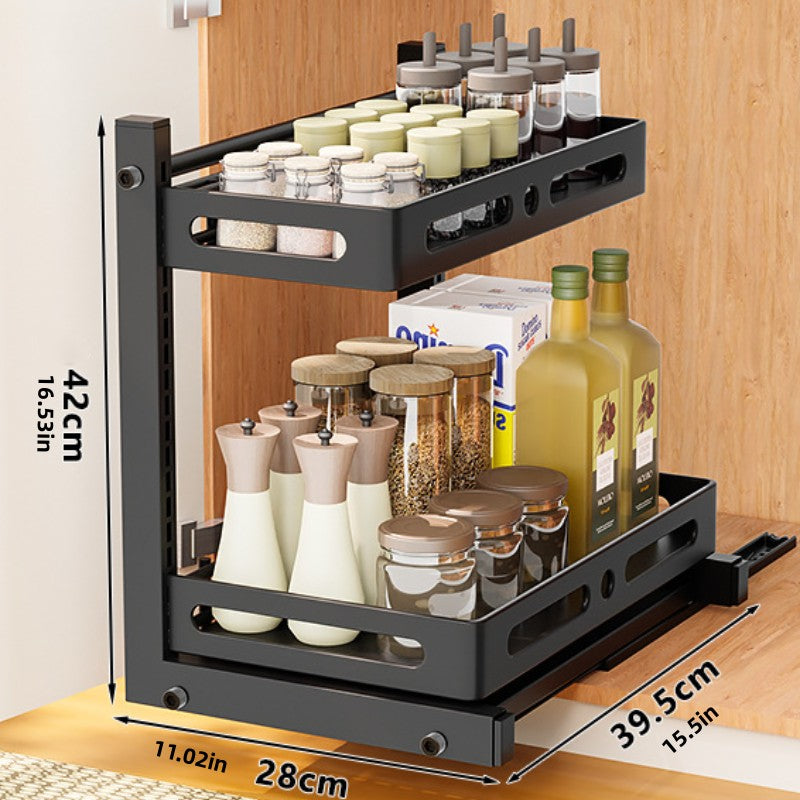 1oc Kitchen Sink Storage Rack Pull out Storage Rack Spice And Dish Cabinet
