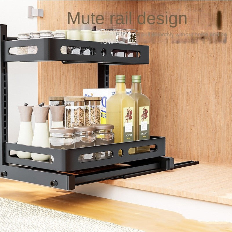 1oc Kitchen Sink Storage Rack Pull out Storage Rack Spice And Dish Cabinet