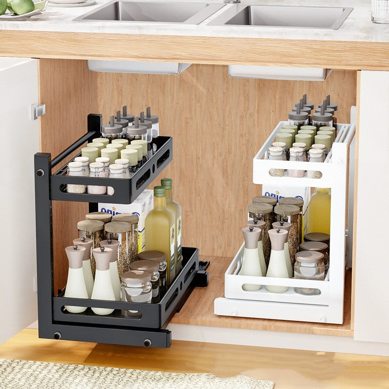 1oc Kitchen Sink Storage Rack Pull out Storage Rack Spice And Dish Cabinet