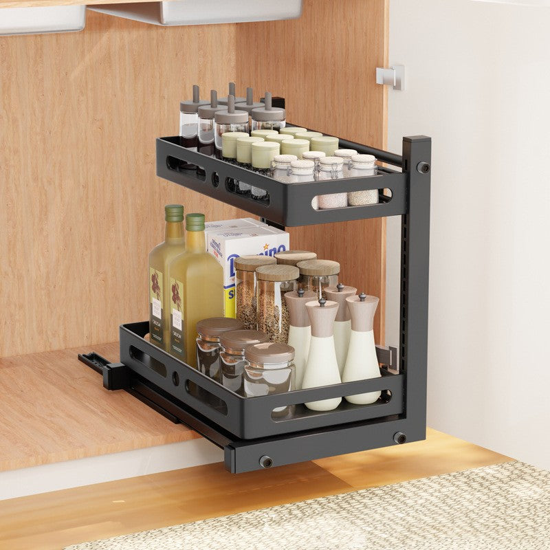 1oc Kitchen Sink Storage Rack Pull out Storage Rack Spice And Dish Cabinet
