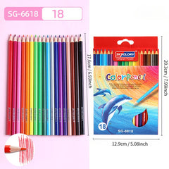 12 18pcs Colored Pencils Set Drawing Coloring Sketching Painting Art Stationery