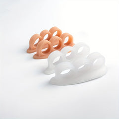 Toe Straighteners with Separator Loops for Crooked Toes - 2pcs