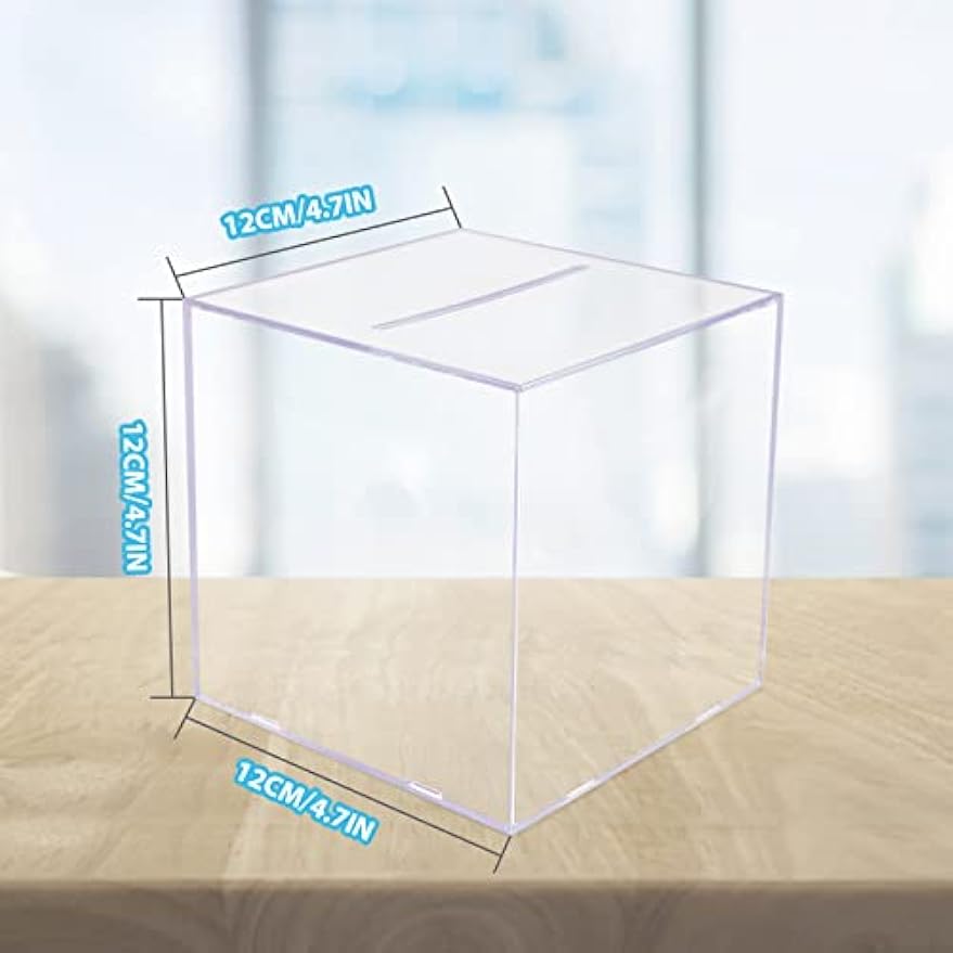 Clear Acrylic Adult Piggy Bank Coin Savings Jar