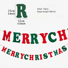 Non woven Christmas Pull Bunting Decorations