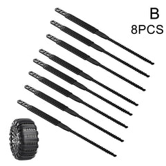 8pcs Chain Auto Winter Tire Wheels Chains Anti Skid Chains For Car Truck SUV