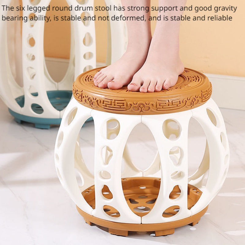 Antique Round Ceramic Garden Stool Decorative Side Table