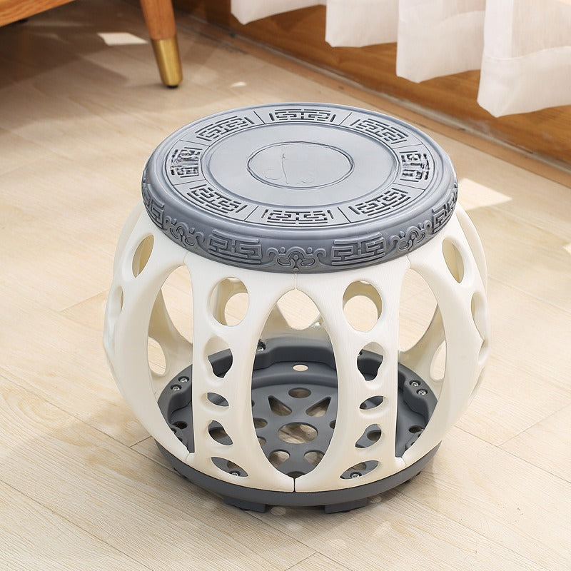 Antique Round Ceramic Garden Stool Decorative Side Table