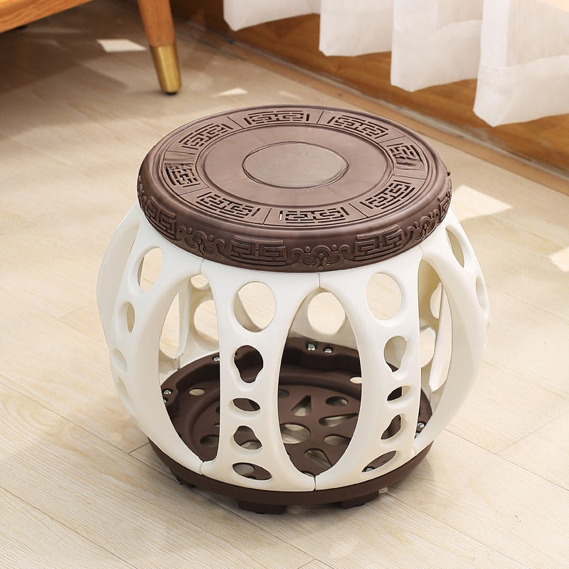 Antique Round Ceramic Garden Stool Decorative Side Table