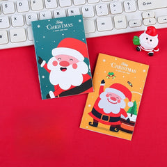 1pc 16 Sheet Pocket Notepad Cute Cartoon Design Small Christmas Gift