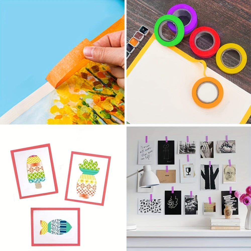 8pcs Rainbow Painter's Tape Roll Kids DIY Crafts Supplies