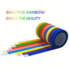 8pcs Rainbow Painter's Tape Roll Kids DIY Crafts Supplies