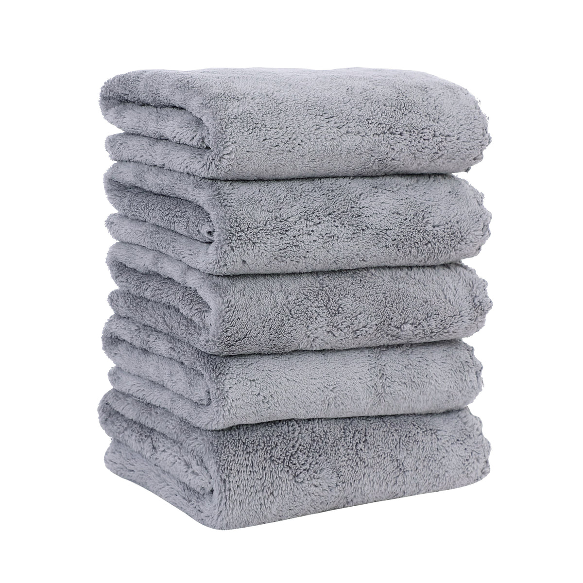 5pcs Microfiber Hand Towels Set 34x8inch Highly Absorbent Towels