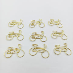 20pcs Metal Paper Clips Bicycle Bookmarks Office School Mix Colors