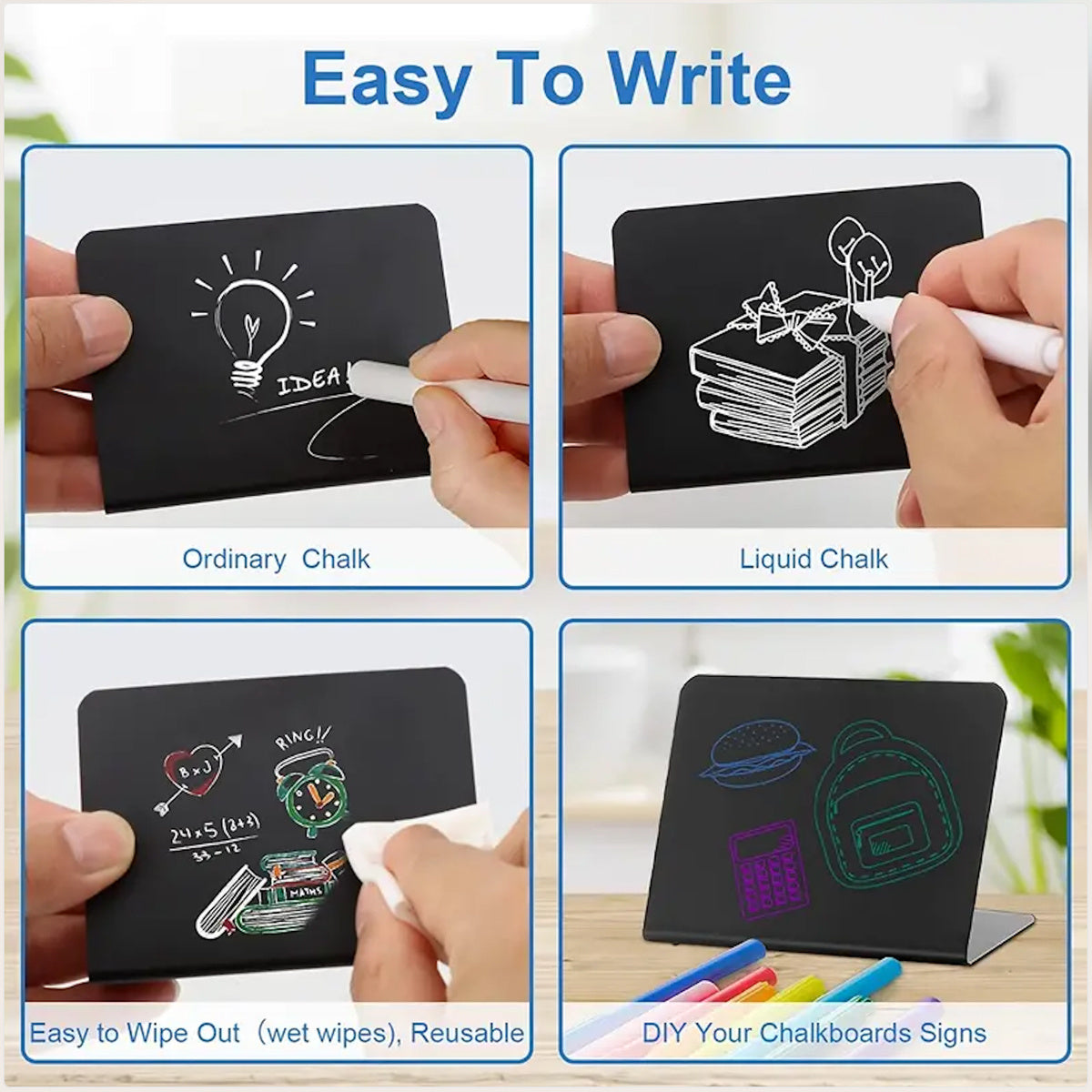 Mini Chalkboard Signs For Food 3pcs Pack Small Chalkboard Food Signs For Party