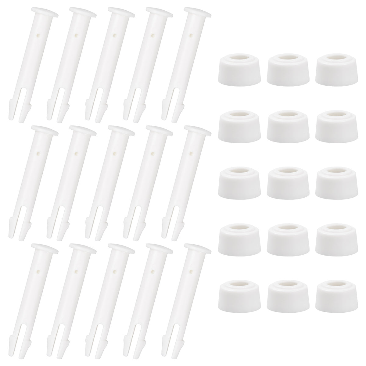 Pool Plastic Connecting Pins & Seal Replacement Parts - 15 Packs