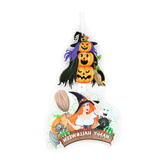 Halloween Banner Bat Witch Triangle Flag Spider Ball Pumpkin Decoration