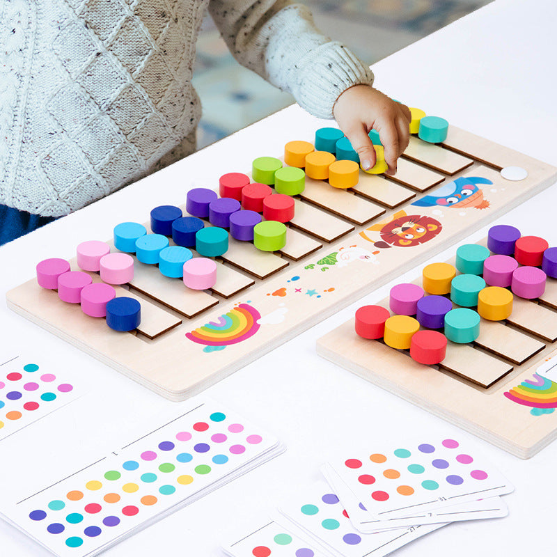 Wooden Go Chess Game Toddler Puzzle Think Educational Developmental Toy