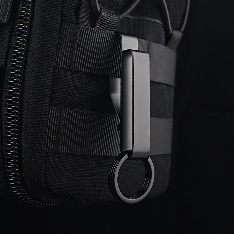 Stainless Steel Webbing Buckle Waist Keychain