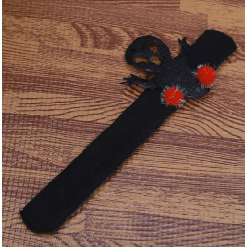 10pcs Halloween Snap Bracelet Party Supplies Ghost Pumpkin Bat Decor
