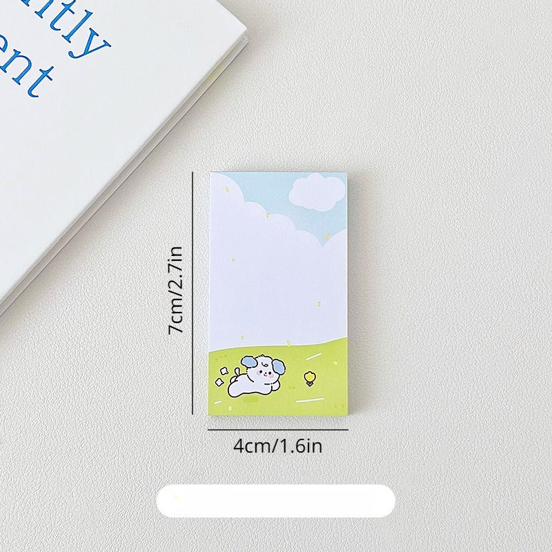 American Retro Note Pad For Students Tearable Sticky Memo Pad