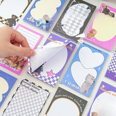 American Retro Note Pad For Students Tearable Sticky Memo Pad