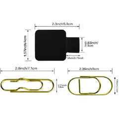 10pcs Pen Loop Holder Self Adhesive Stainless Steel Pen Holder