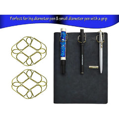10pcs Pen Loop Holder Self Adhesive Stainless Steel Pen Holder