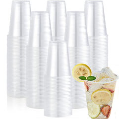100PCS Transparent Plastic Cups for Parties BBQs Weddings & More