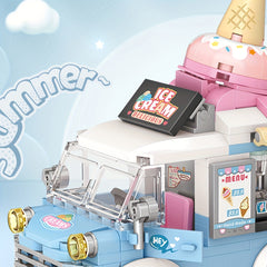 DIY Ice Cream Truck Building Blocks Toy