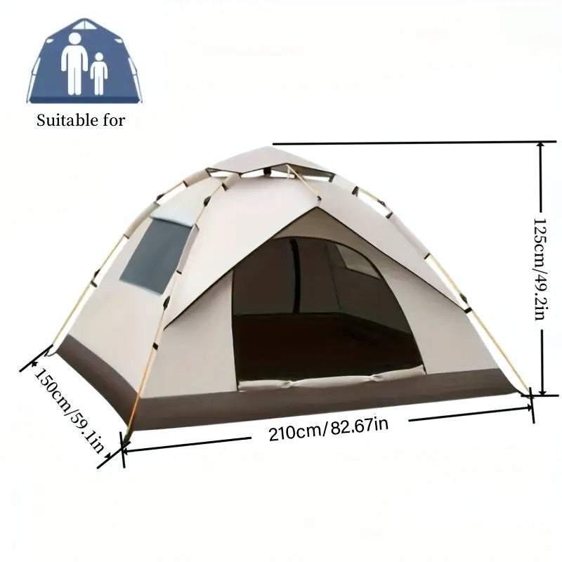 Waterproof Quick Opening Tent for 2-4 People
