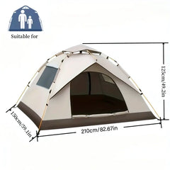 Waterproof Quick Opening Tent for 2-4 People