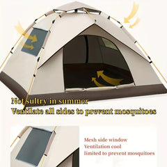 Waterproof Quick Opening Tent for 2-4 People