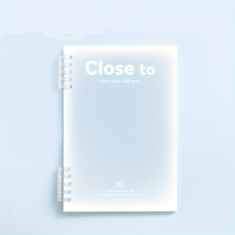 B5 Spiral Notebook 10x7, 120 Pages, College Ruled, Plastic Hardcover