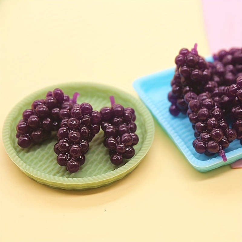 Mini Green Purple Grapes Toys for Dollhouse Gift