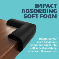 4 Pack Soft Baby Proofing Corner Guards - Table Corner Protector Safety Bumper