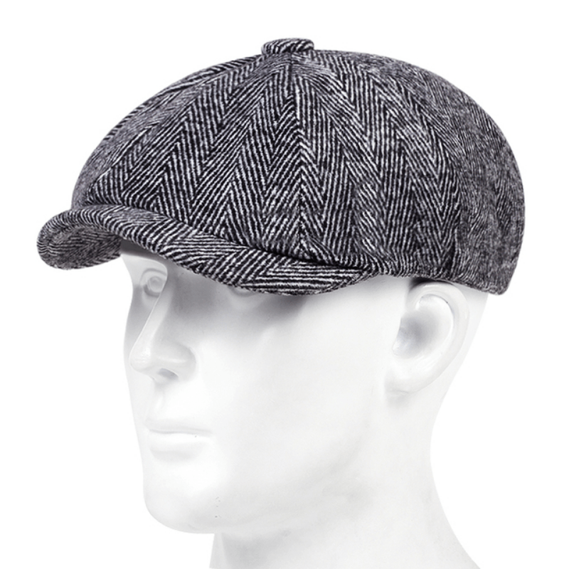 Men's Octagonal Berets Newsboy Cap Painter Hat