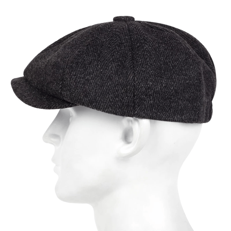 Men's Octagonal Berets Newsboy Cap Painter Hat