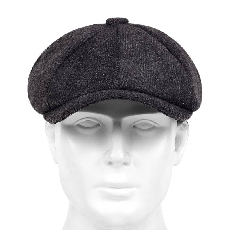 Men's Octagonal Berets Newsboy Cap Painter Hat