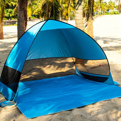 Portable Beach Tent for 2-3 Adults, UPF 50 Sun Protection, Lightweight