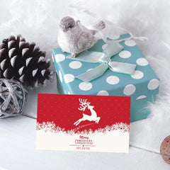 50pcs Mini Thank You Christmas Card with Cute Illustrations