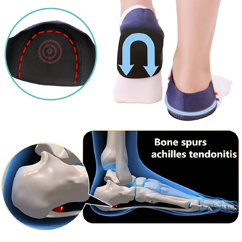 Breathable Heel Brace with Gel Pads for Women and Men