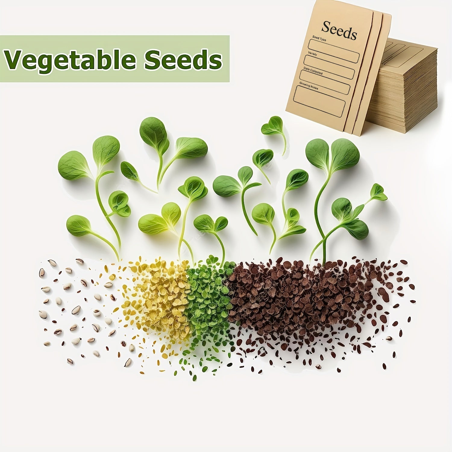 20 Seed Envelopes Self Adhesive for Saving Flower Vegetable Seeds