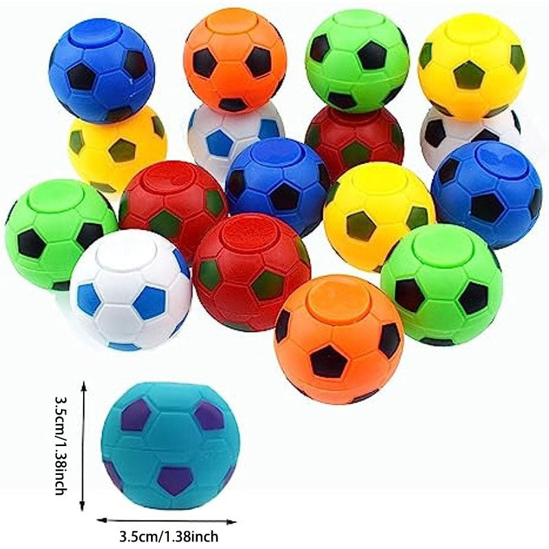 Mini Soccer Ball Fidget Spinners - Party Favors, Classroom Prizes, Pinata Filler