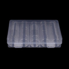 Round Box Storage Protection Coin Collection Empty Box 22 55mm
